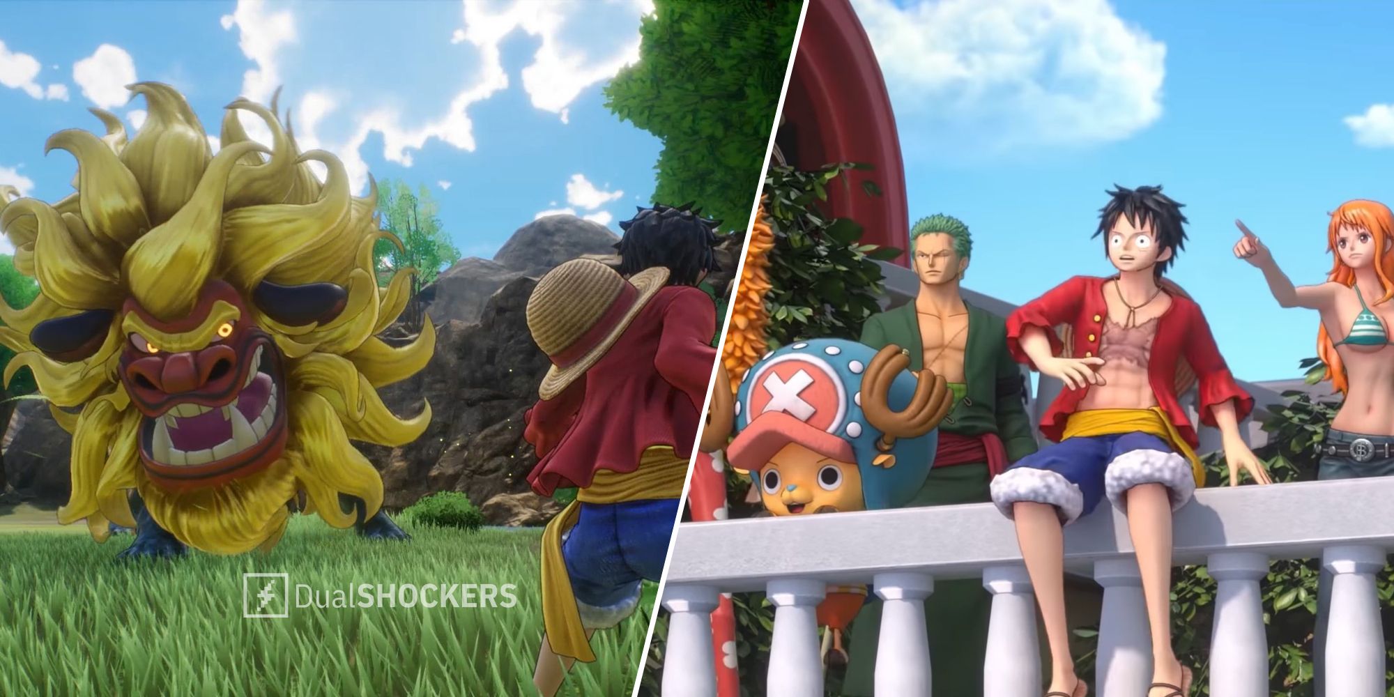 One Piece Odyssey battle system and combat, Luffy and crew