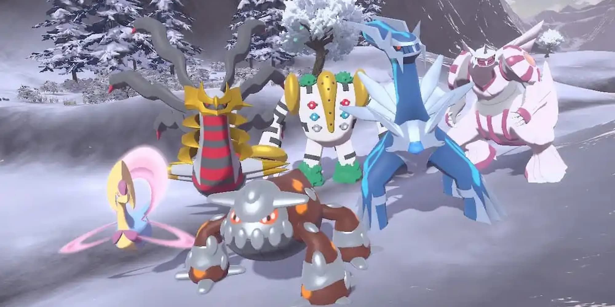 Arceus, Dialga, Giratina and Palkia - Legends Arceus - PokeFlash