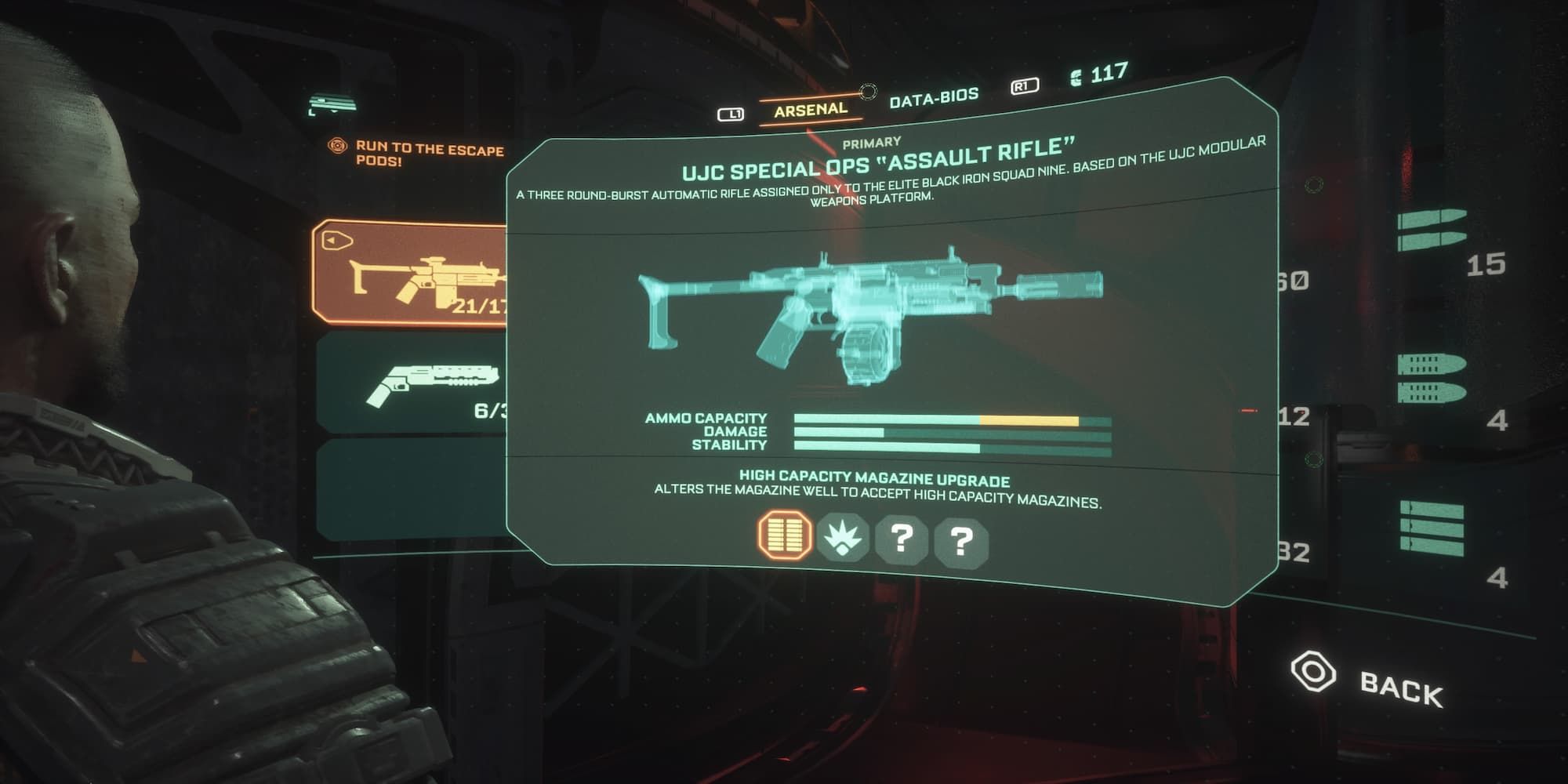 Assault Rifle With Upgraded Ammo Capacity