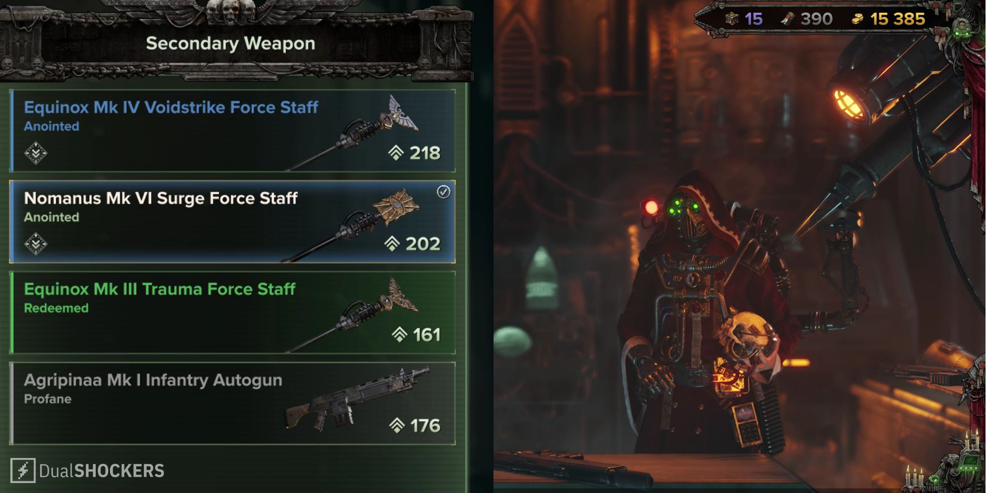 How to upgrade weapons in Warhammer 40K: Darktide