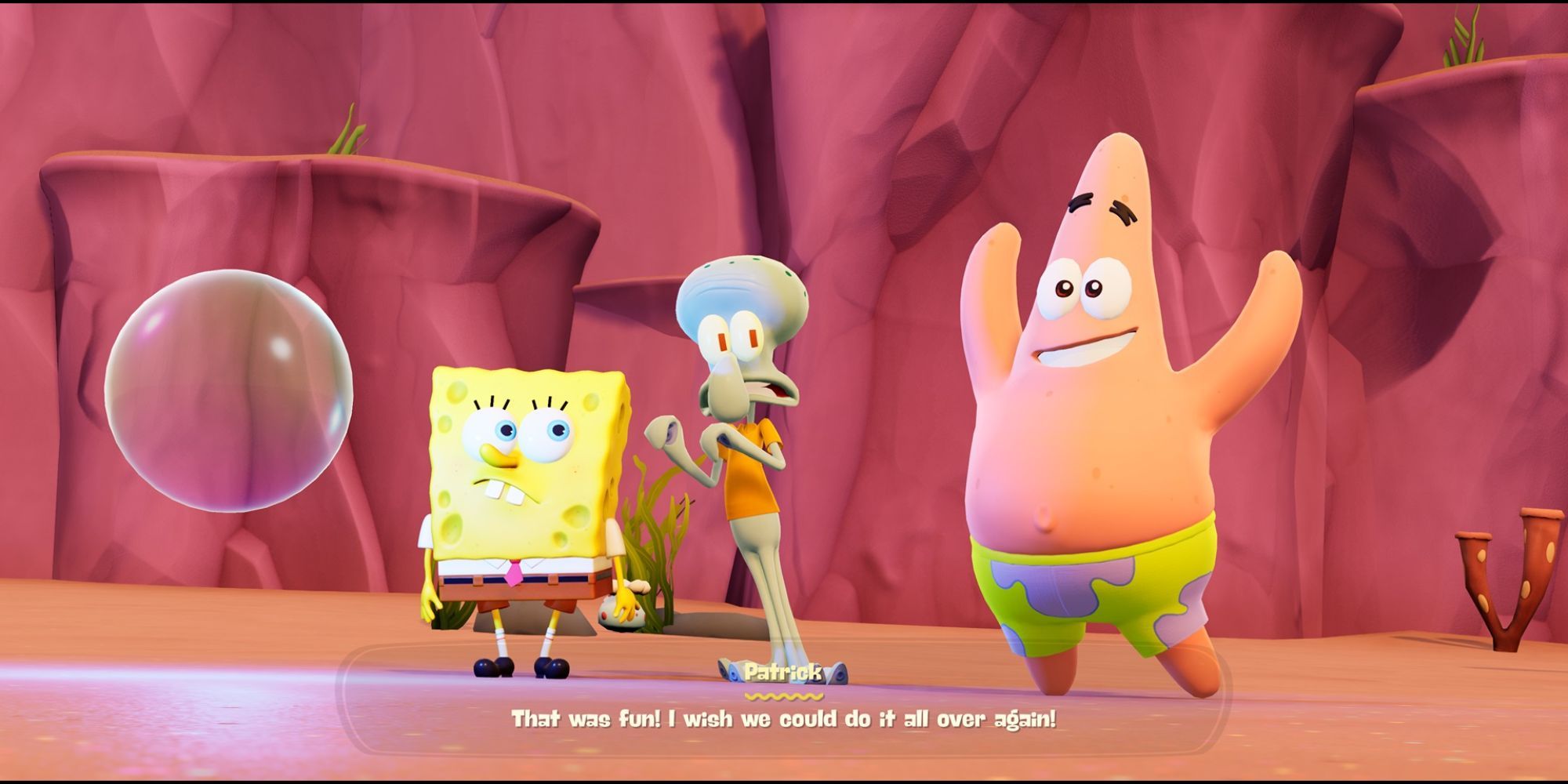 SpongeBob SquarePants - The Cosmic Shake SpongeBob, Patrick and Squidward stand together