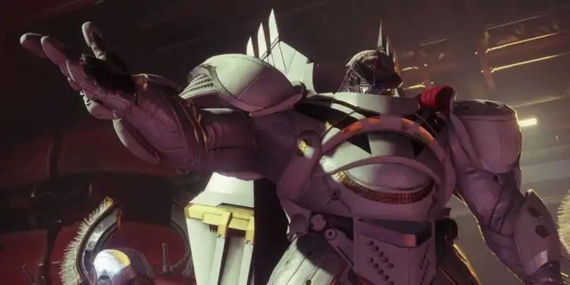 Destiny 2 Bungie MMO FPS Ghaul, Cabal Leader in an early game scene shot