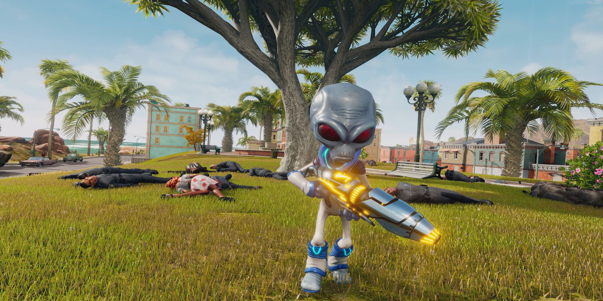 Crypto holding a weapon (Destroy All Humans!)
