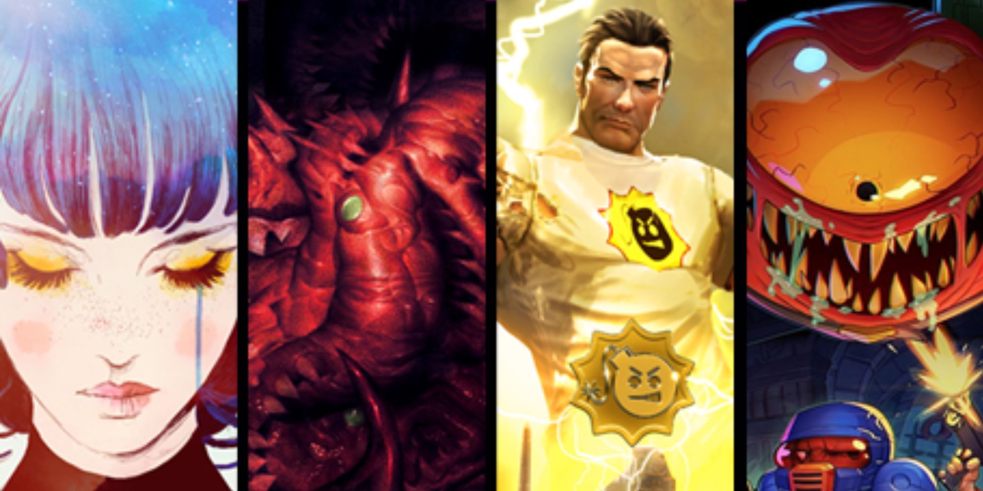 Image shows games by Devolver Digital.