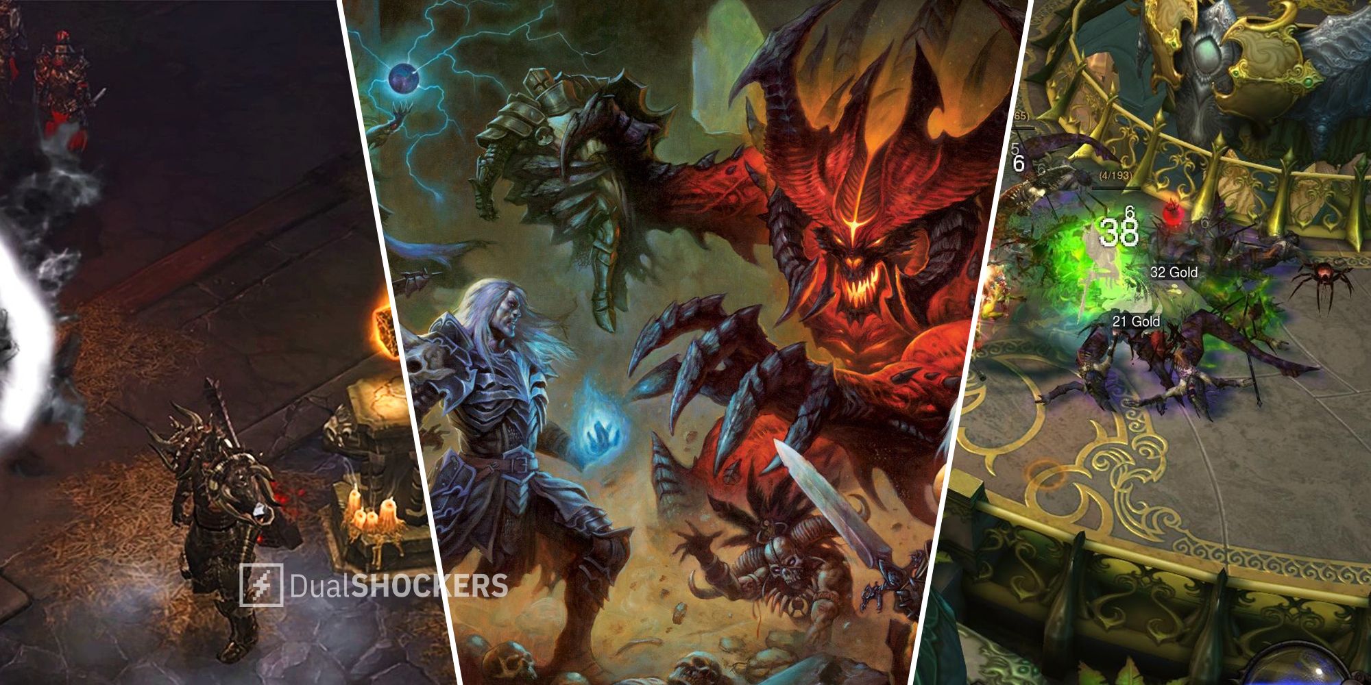 Diablo 3 gameplay and promo art