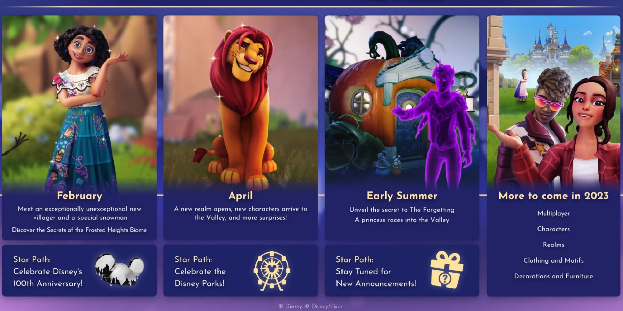 Disney Dreamlight 2023 Roadmap