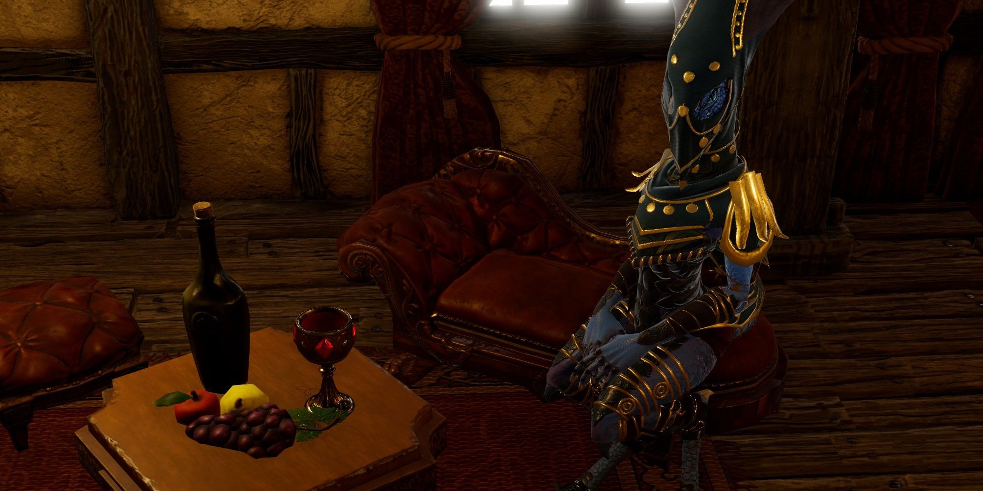 Zahara awaits the player in the luxurious suite in Divinity Original Sin 2