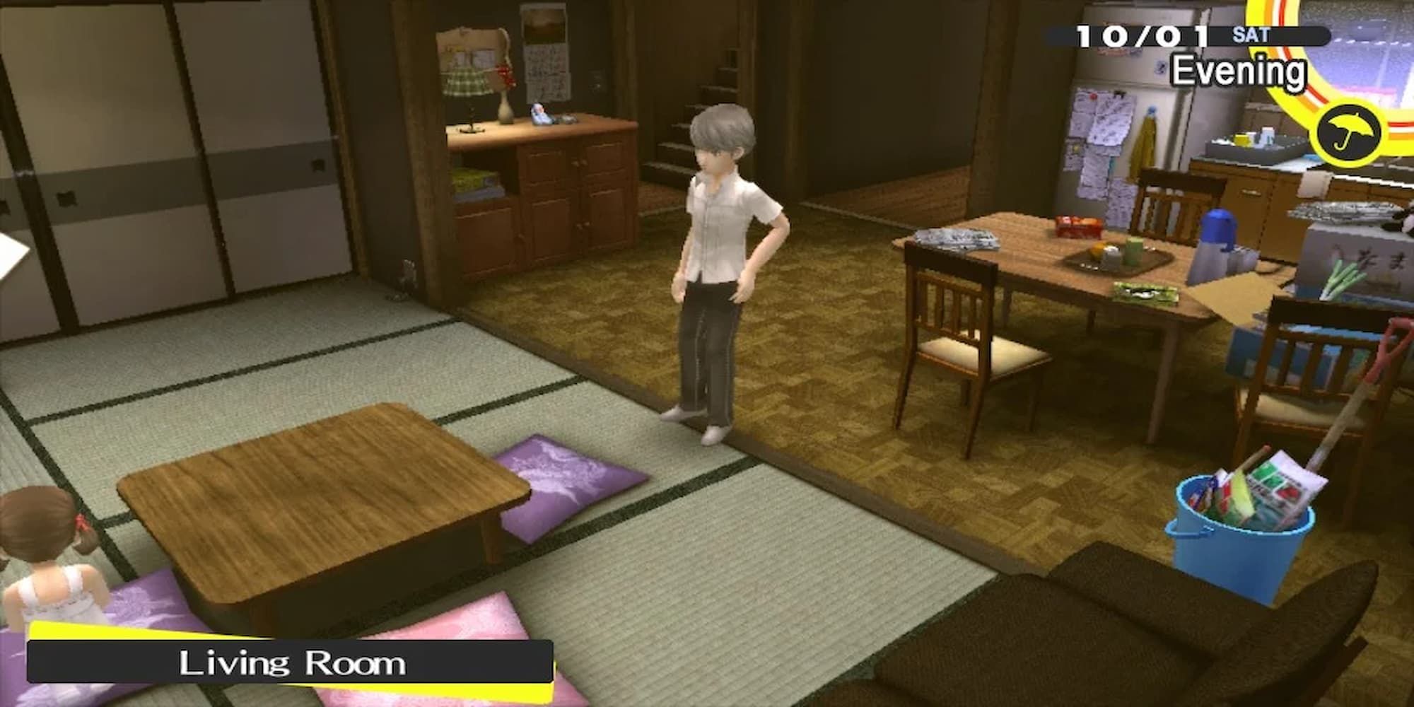 Player Standing In The Middle Of The Living Rooom 