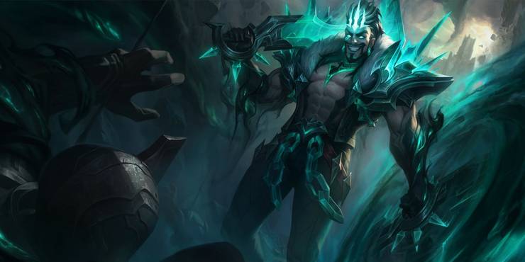 Draven over his foes.