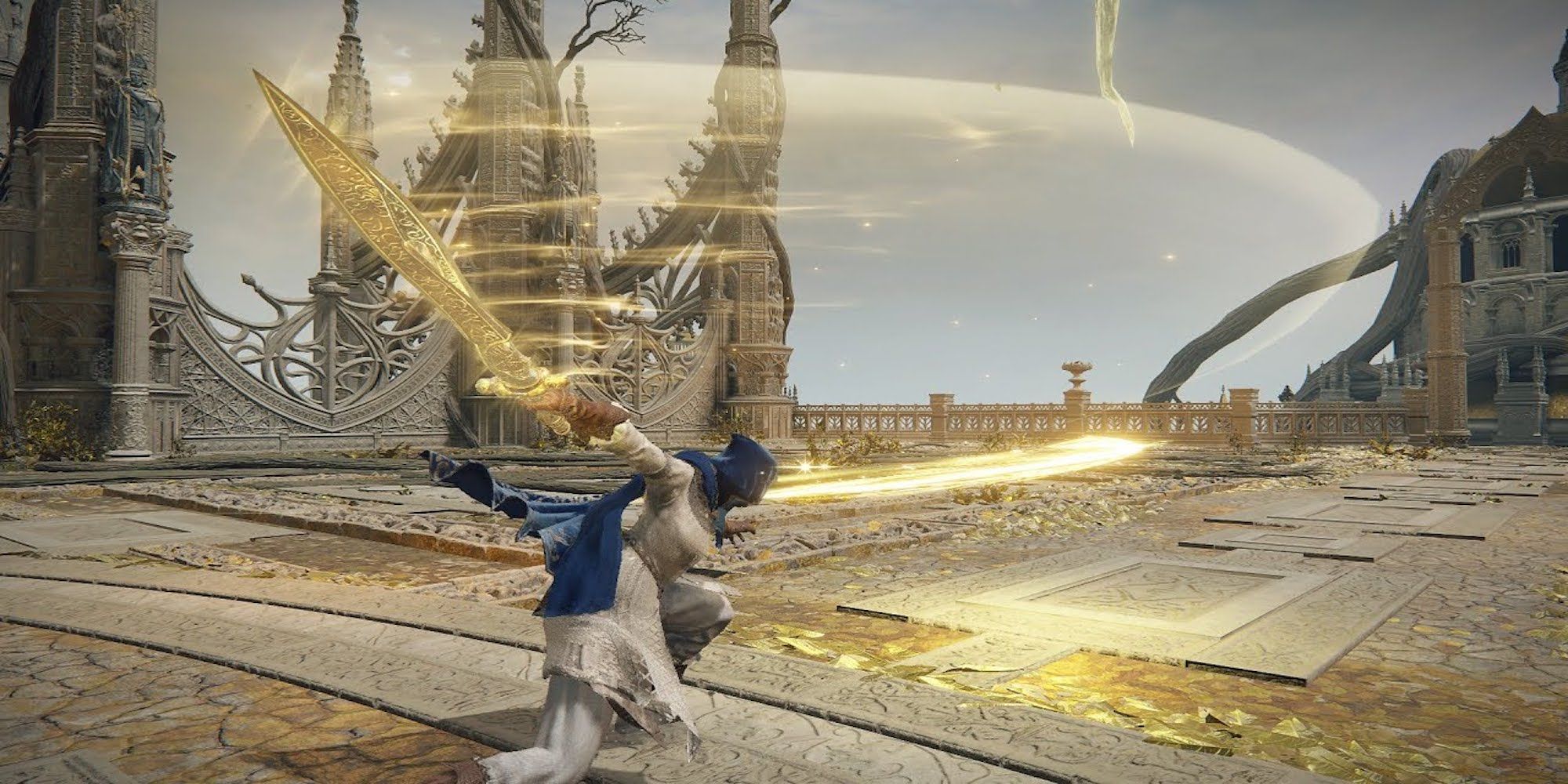 Player attacking with the Inseparable Sword (Elden Ring)