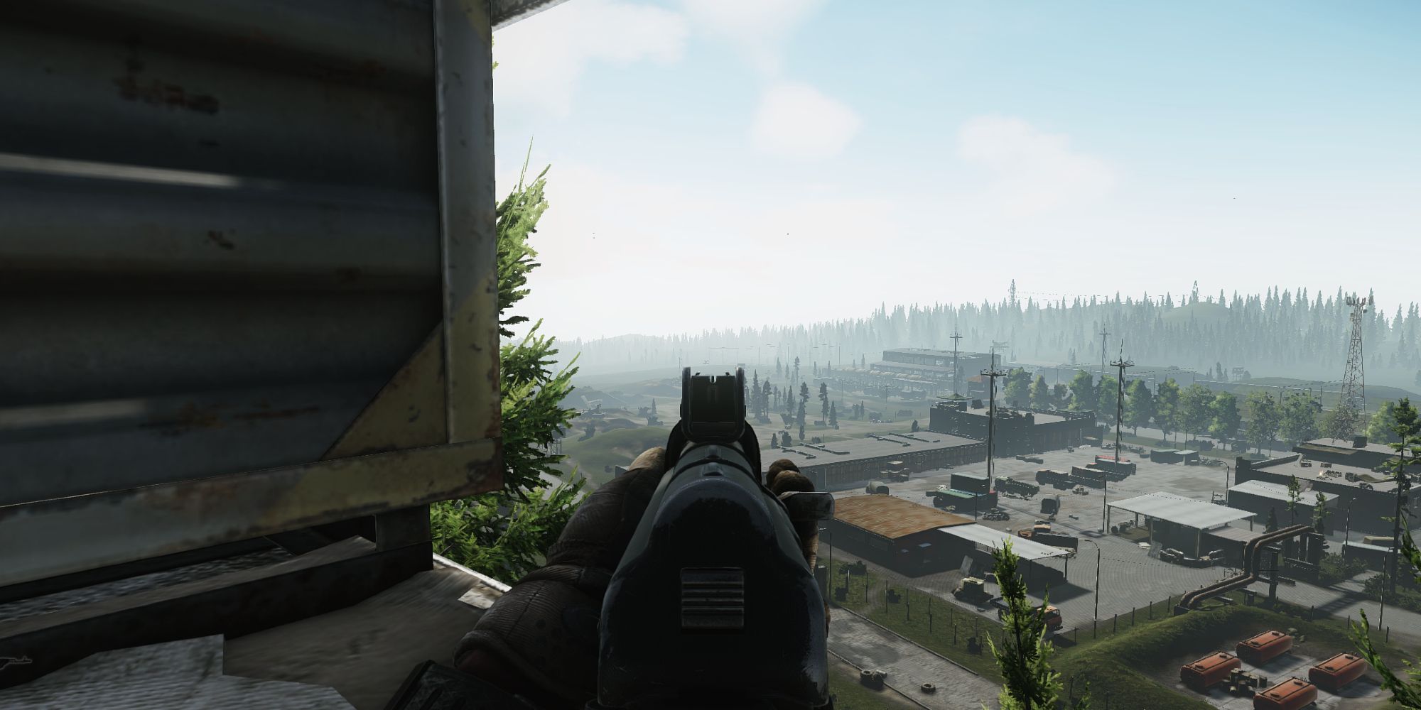 Escape From Tarkov Customs AK-47 Holding Down Sights Long Range