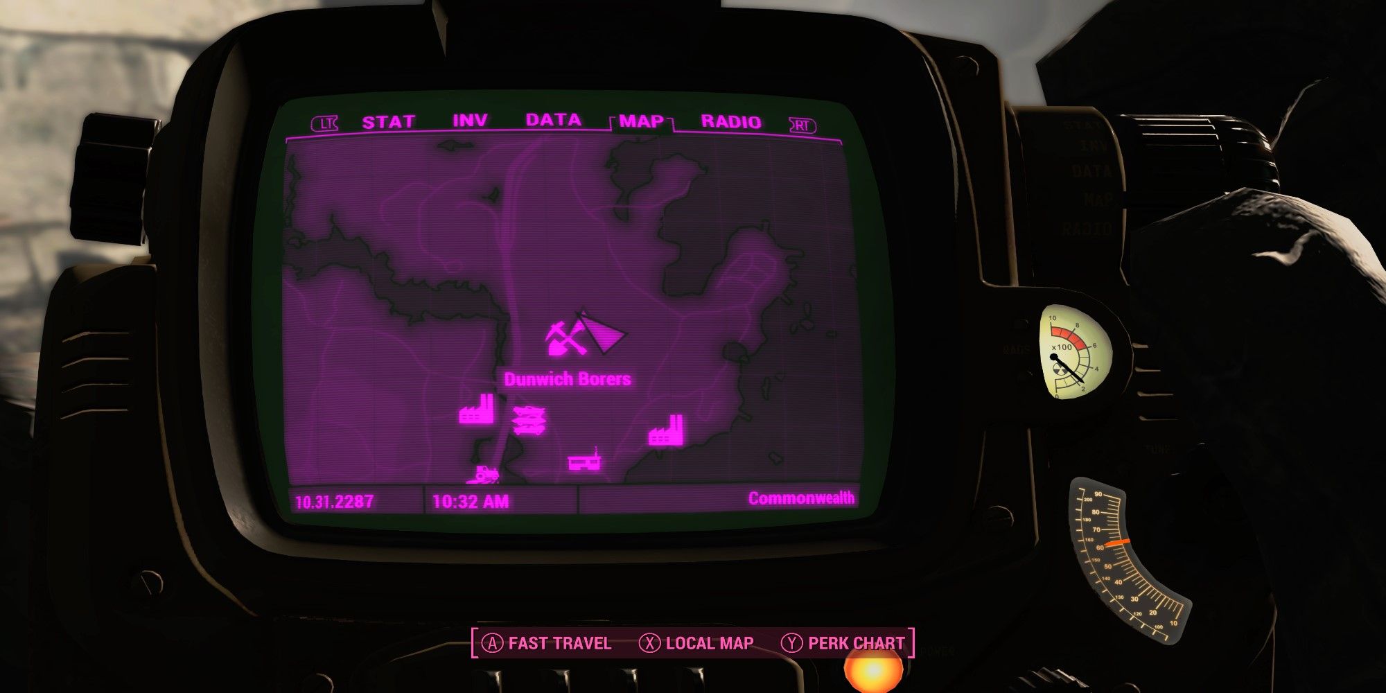 Fallout 4 Bobblehead Location Guide   Fallout 4 Dunwich Borers Pipboy Map Location 