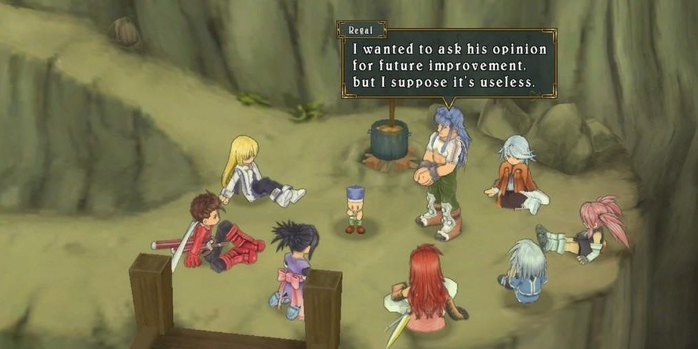 Tales of Symphonia Regal speaks to party on cliffside