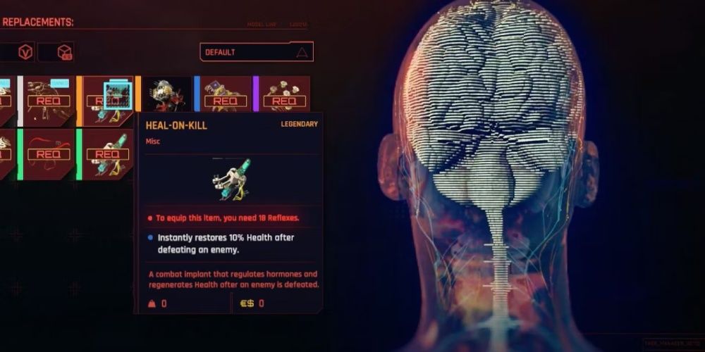 The Heal-On-Kill Cyberware From Cyberpunk 2077