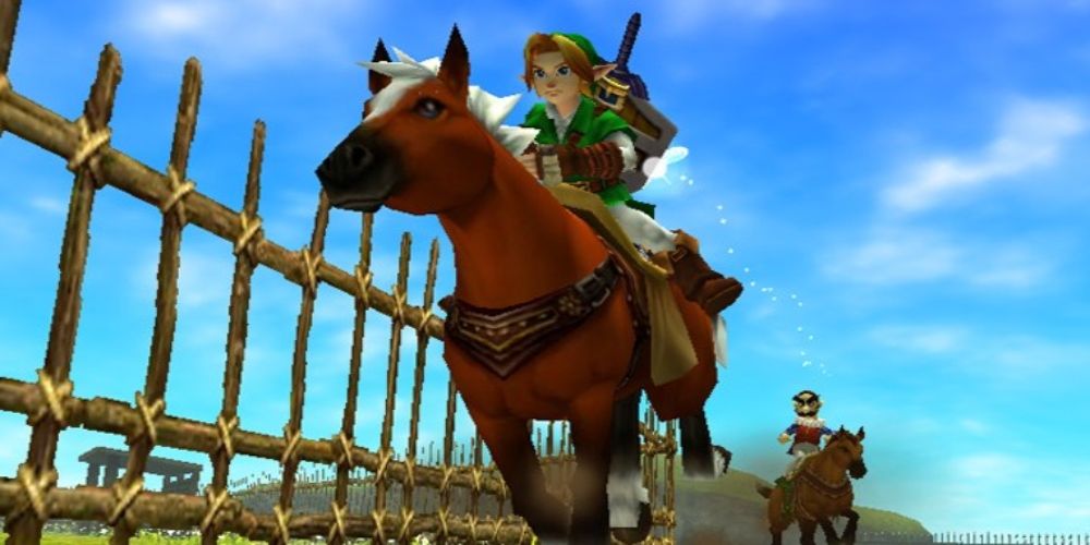 epona and link from ocarina of time