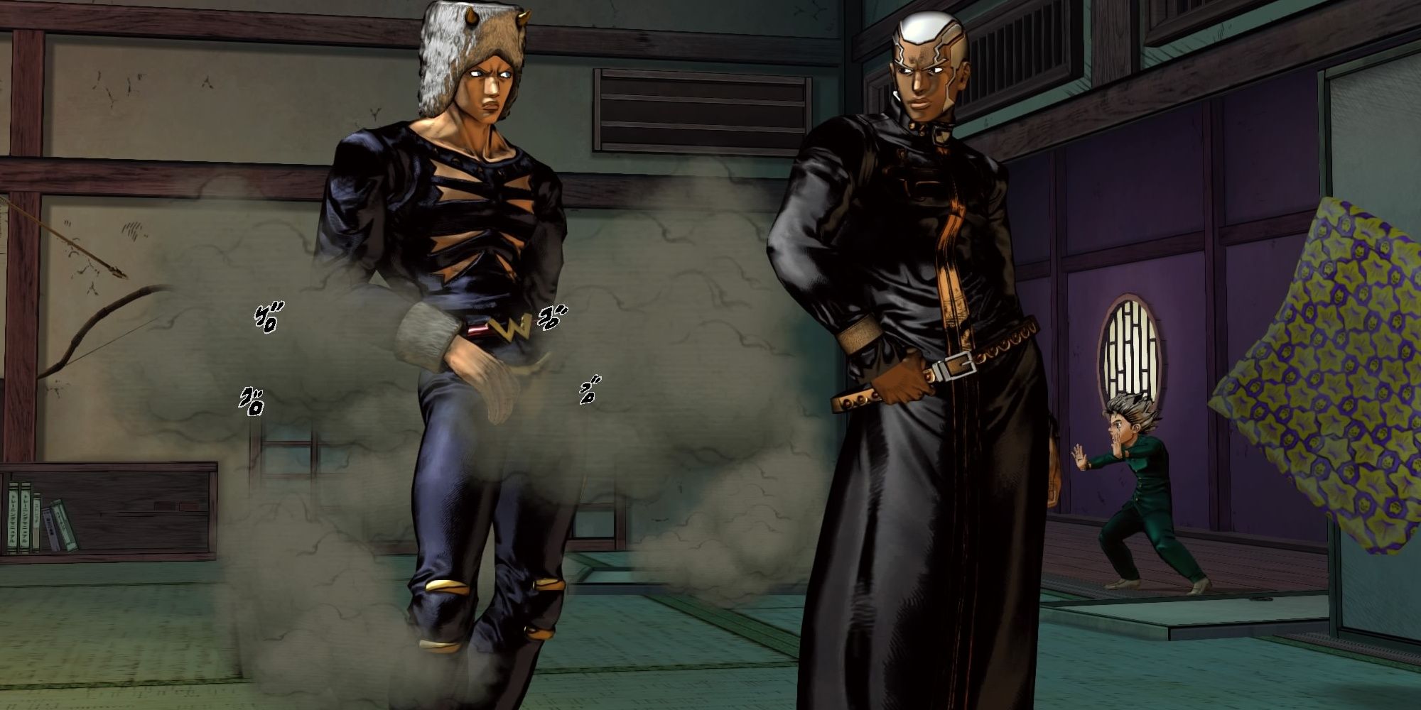 Weather Report generates damaging thunder clouds around him  JoJo's Bizarre Adventure All-Star Battle R