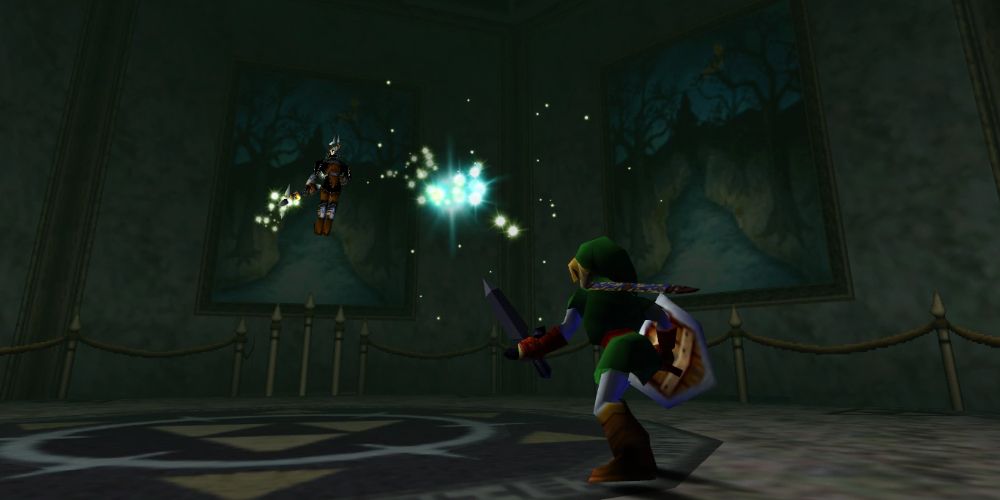 Link reflects Phantom Ganon's energy attack