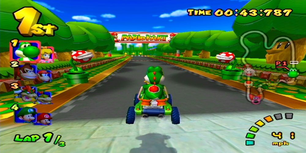 Jeu De Double Tiret De Mario Kart