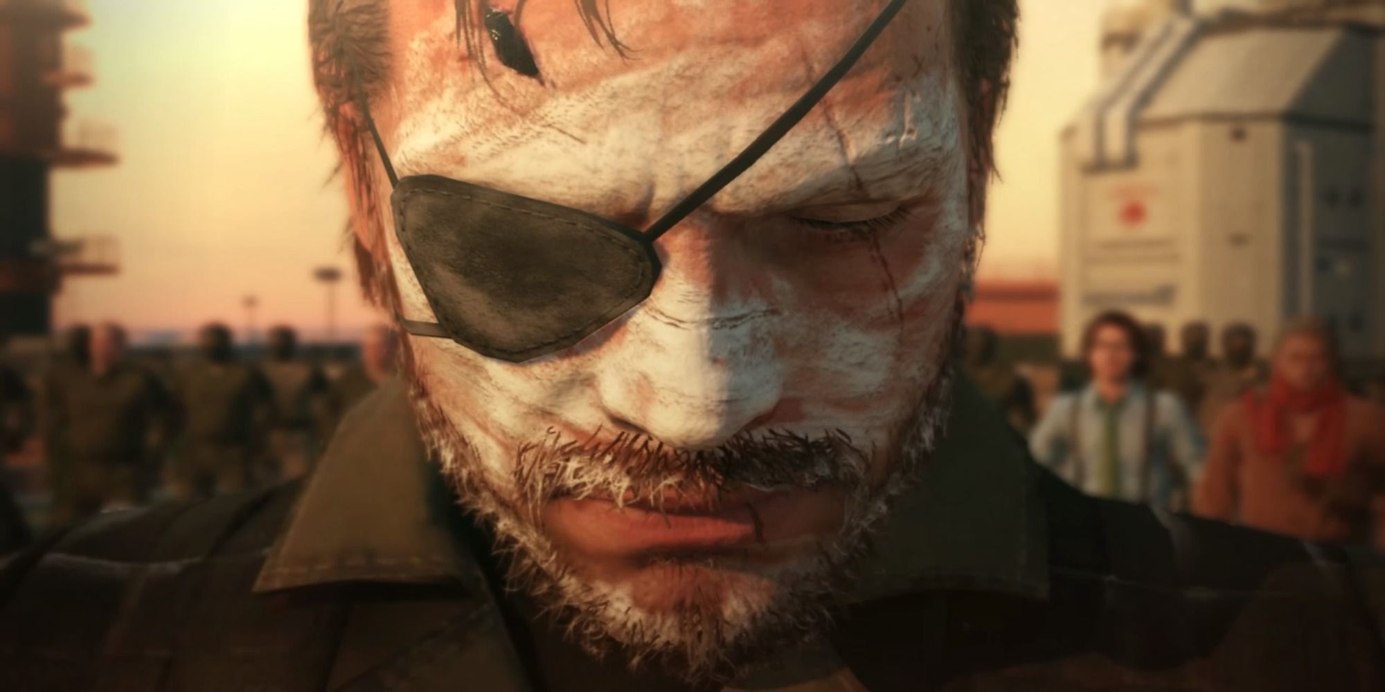 Snake looking down (Metal Gear Solid V: The Phantom Pain)