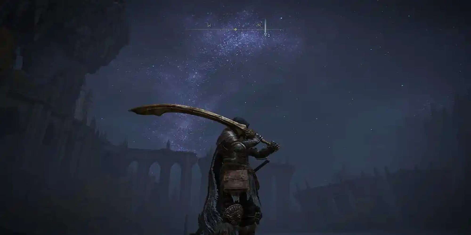 Player Wielding The Onyx Lord's Greatsword