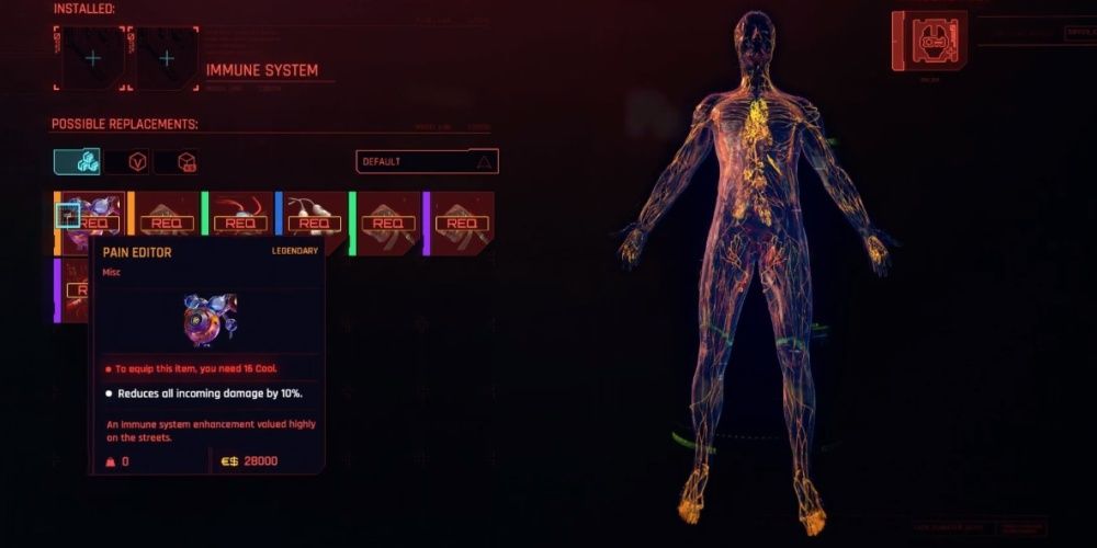 The Pain Editor Cyberware Mod From Cyberpunk 2077