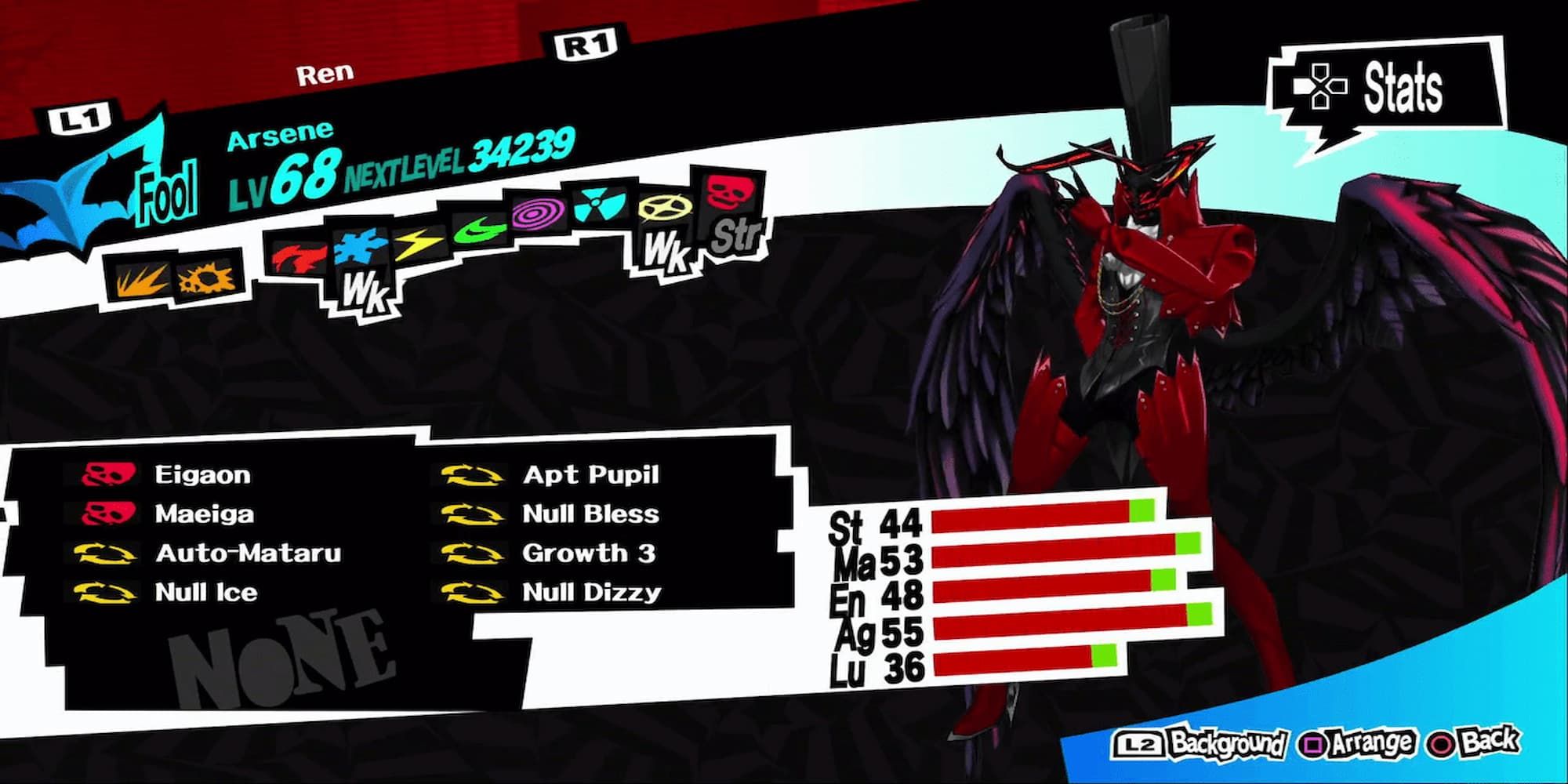 Persona Arsene With Growth 3