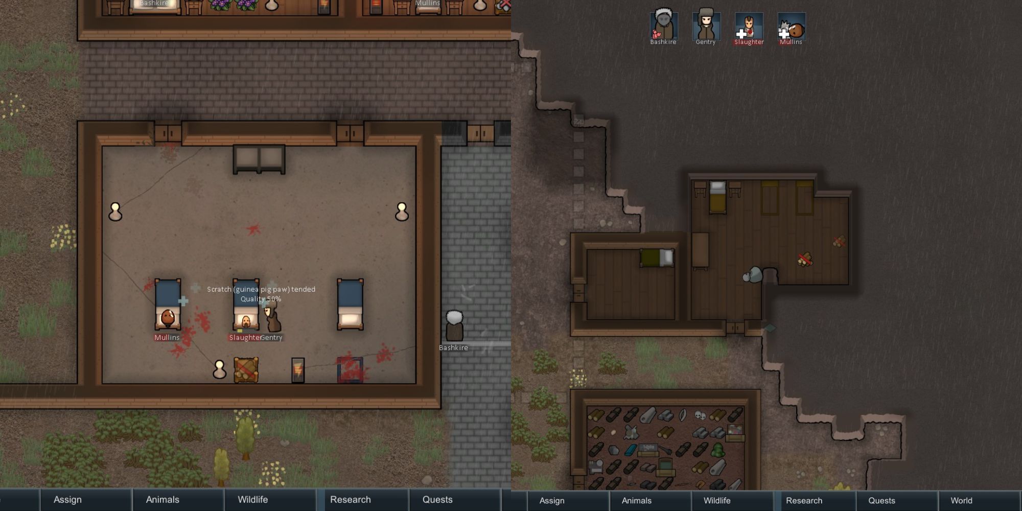 Prison and Hospital set up