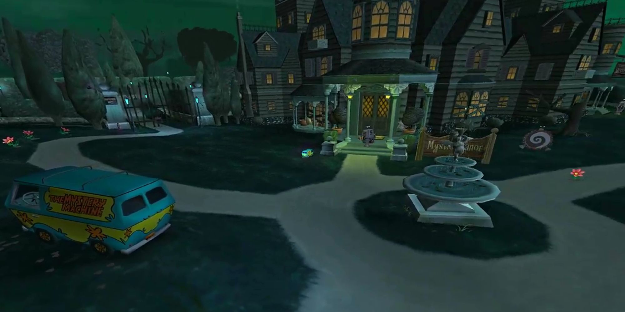 Scooby Doo Night Of 100 Frights Mystery Mobile In Haunted Manor Lot