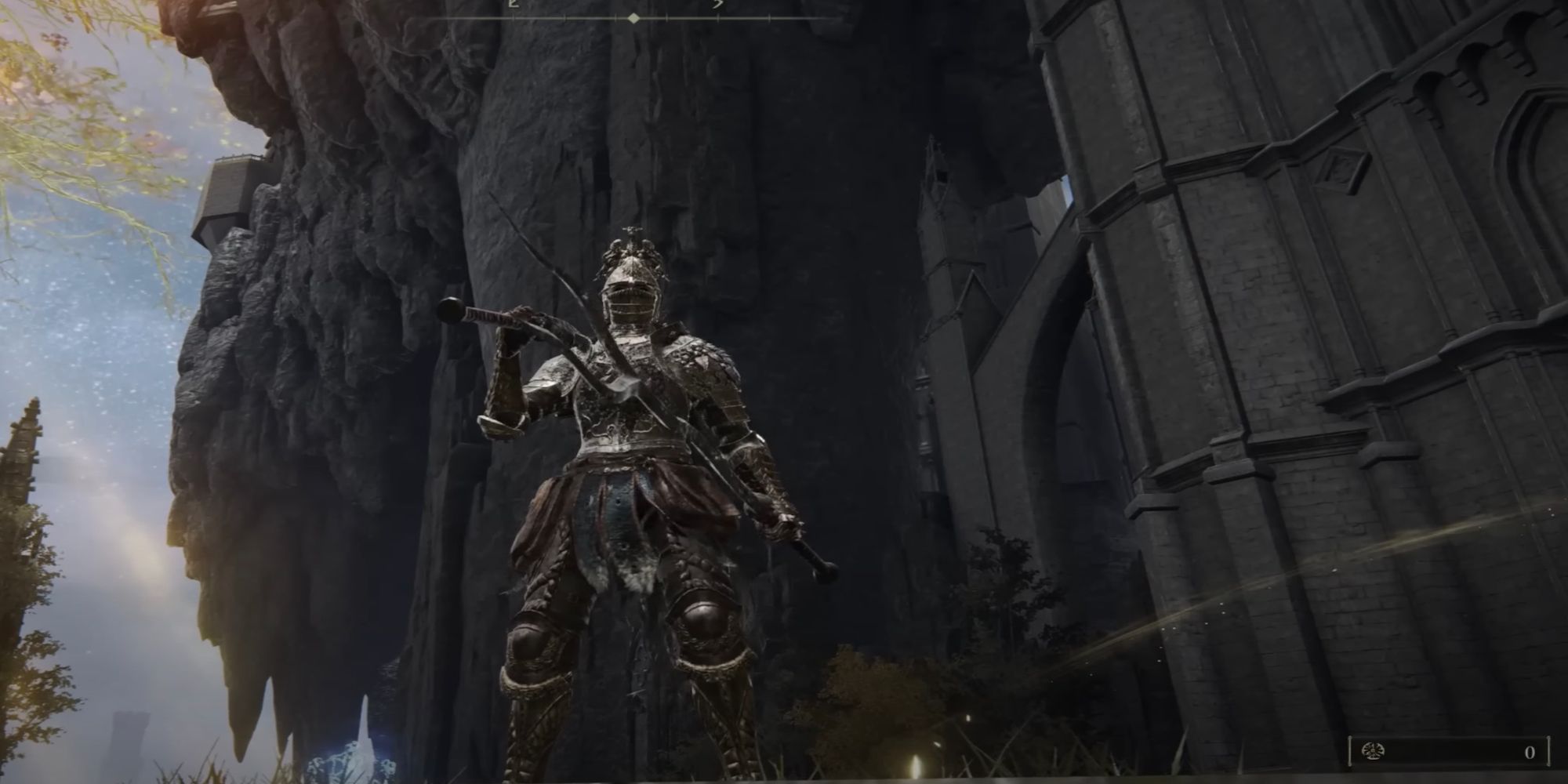Player holding the Forked Greatsword (Elden Ring)