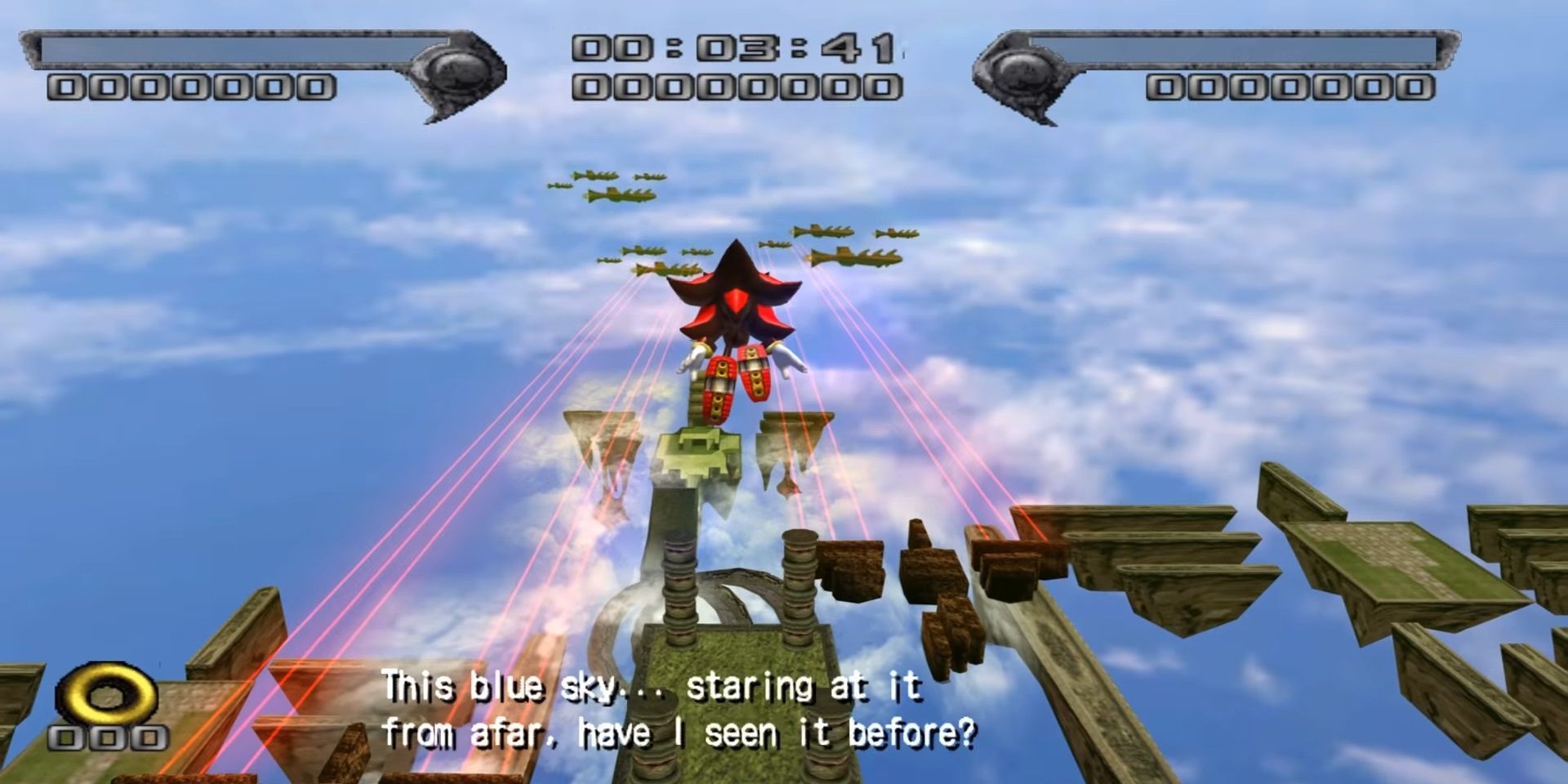 Shadow In The Beginning Area Of Sky Troops In Shadow The Hedgehog