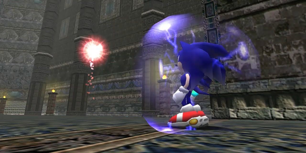 Soinc And Tikal In The Lost World Stage In Sonic Adventure