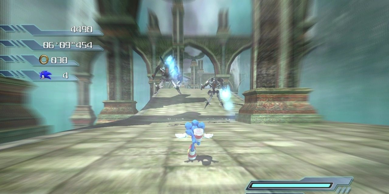 Sonic In The Super-Speed Area Of Kingdom Valley In Sonic The Hedgehog (2006)