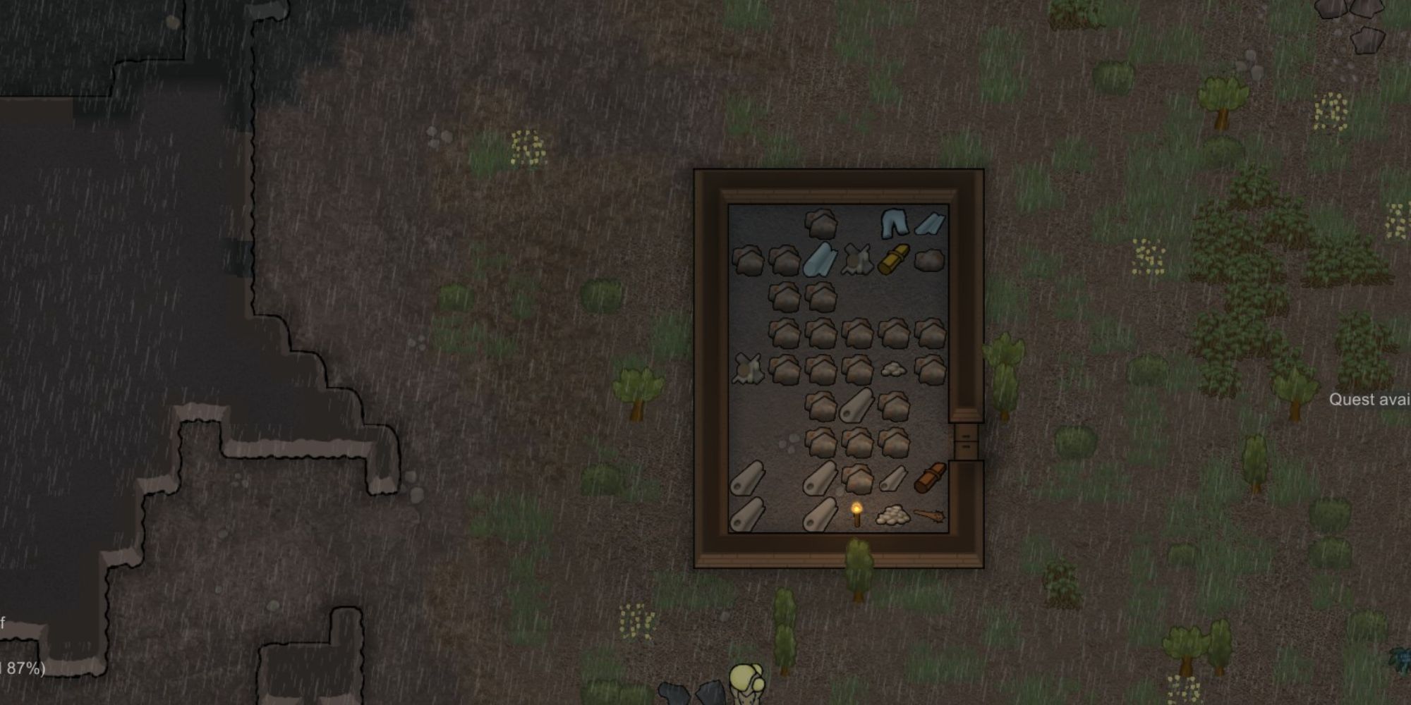 Storage house in Rimworld