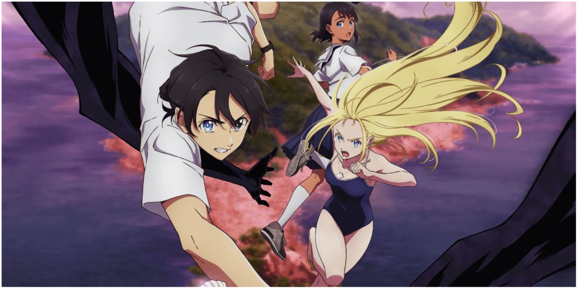 Banner for Summer Time Rendering, from the key visual