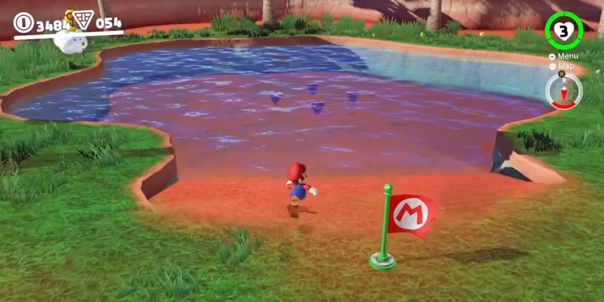 Super Mario Odyssey Sand Kingdom Water Oasis