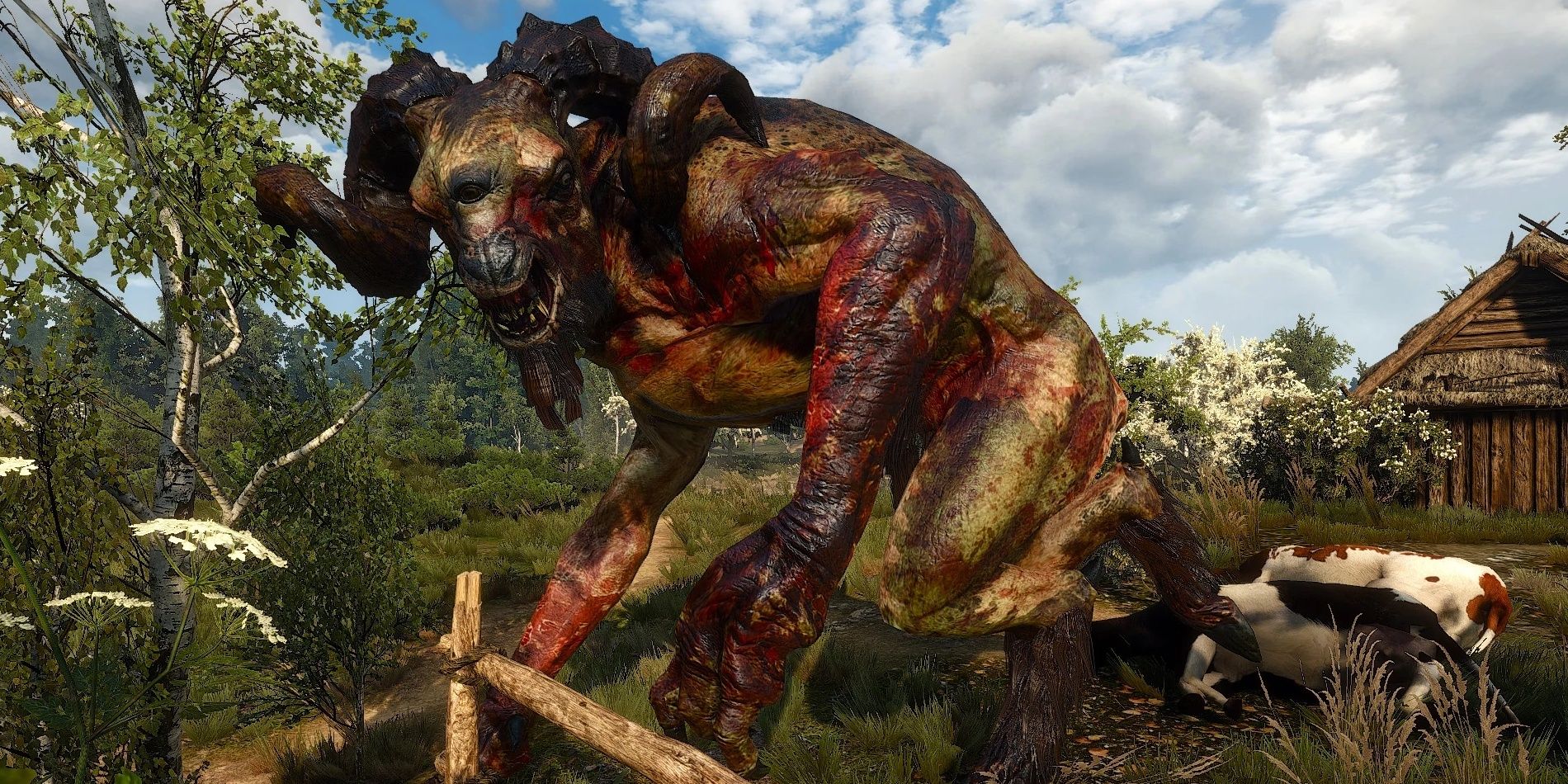 Image of the cow fiend in The Witcher 3