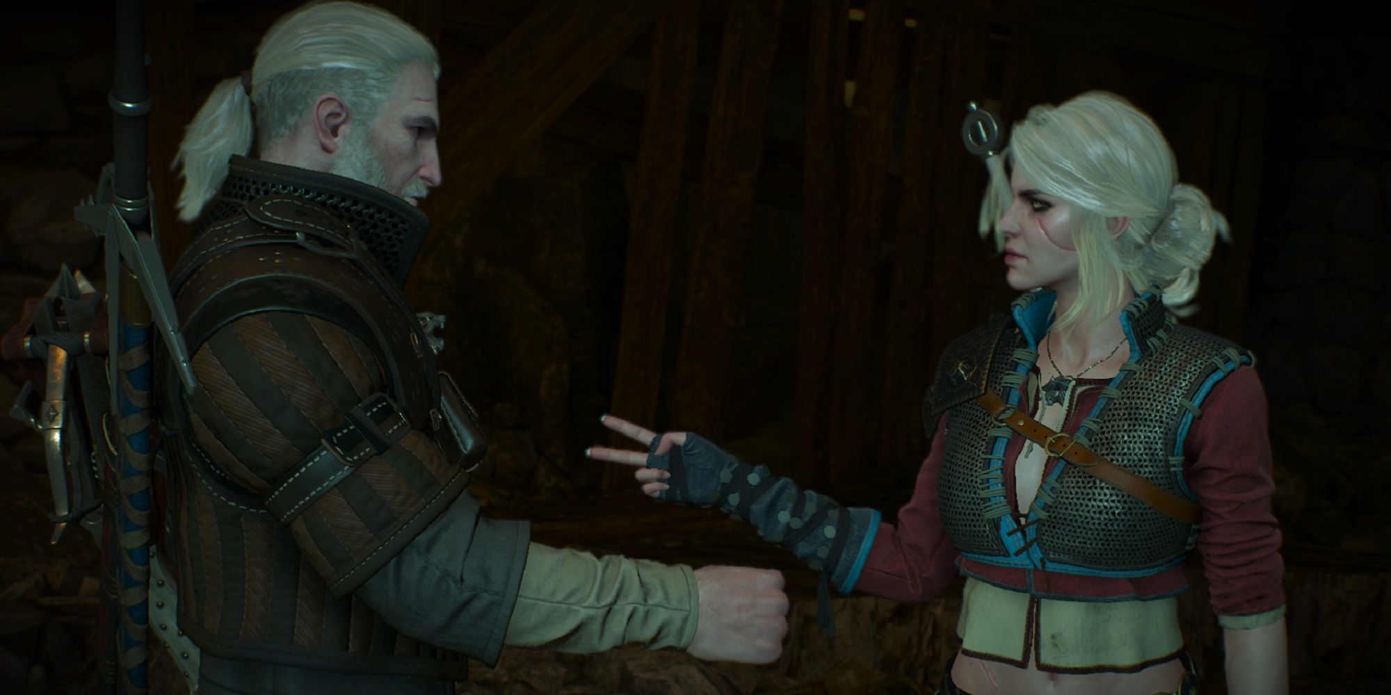 The Witcher 3 Wild Hunt Geralt and Ciri Rock Paper Scissors