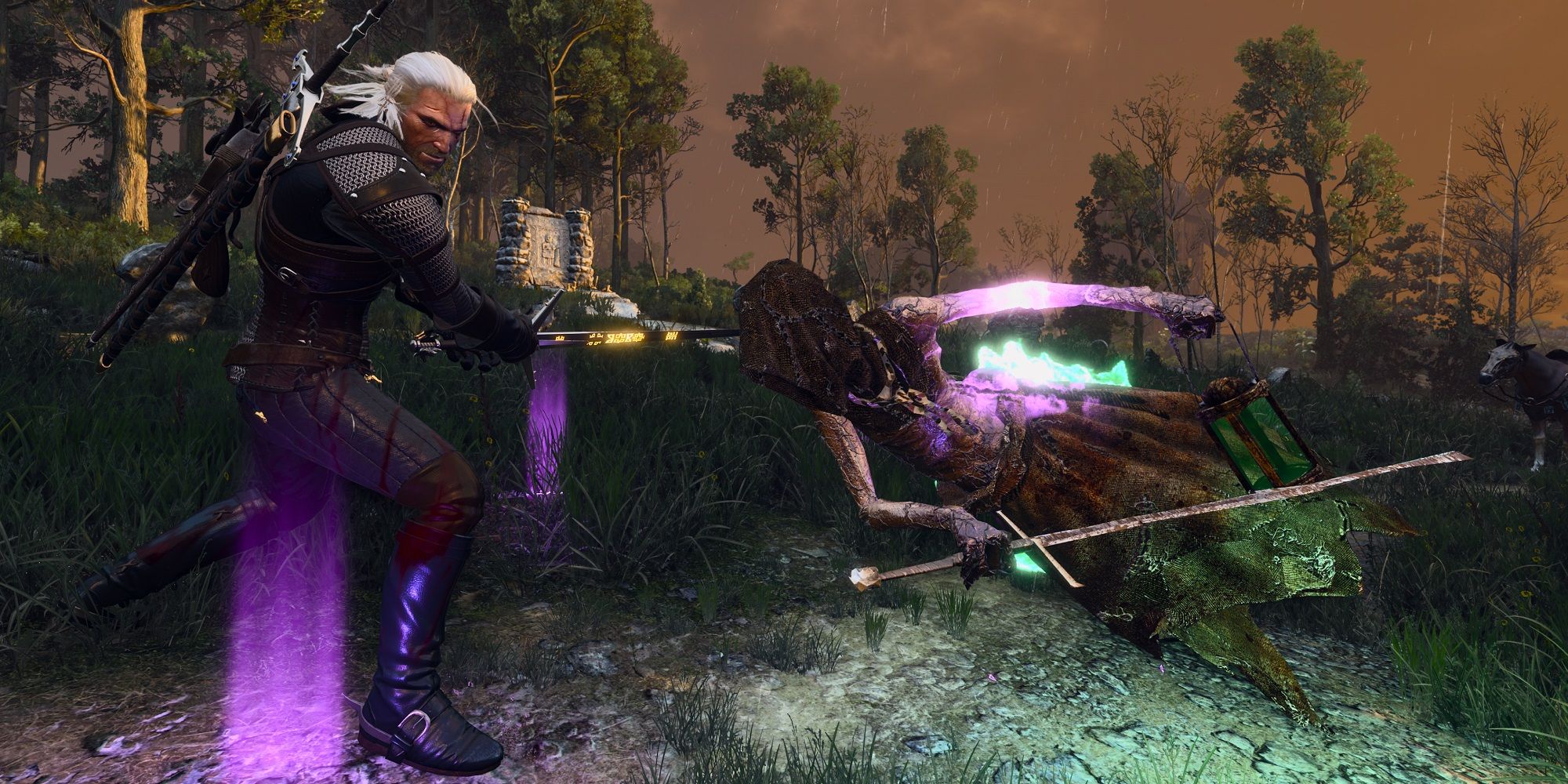 The Witcher 3 Wild Hunt Remastered Geralt of Rivia Swordfight Wraith Aerondight