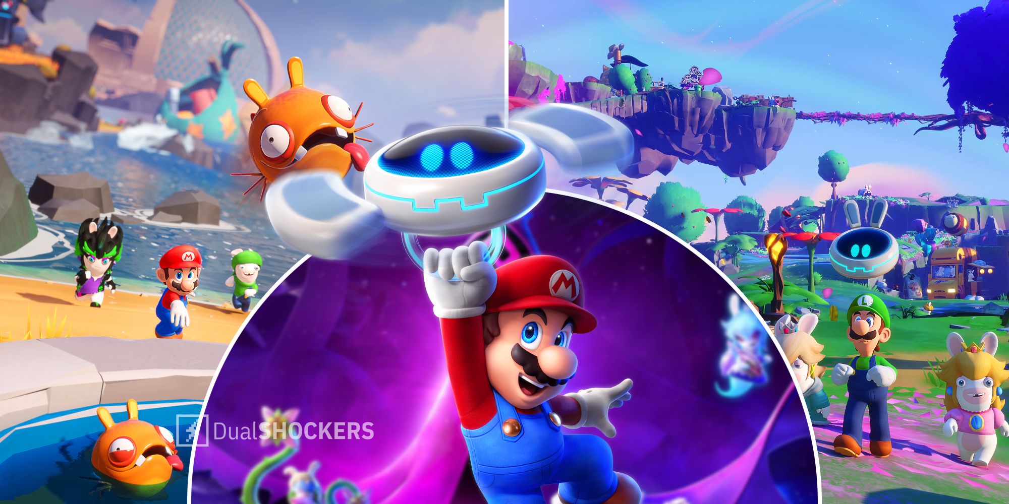 Ubisoft Mario + Rabbids: Sparks Of Hope gameplay Mario, Luigi, Princess Peach