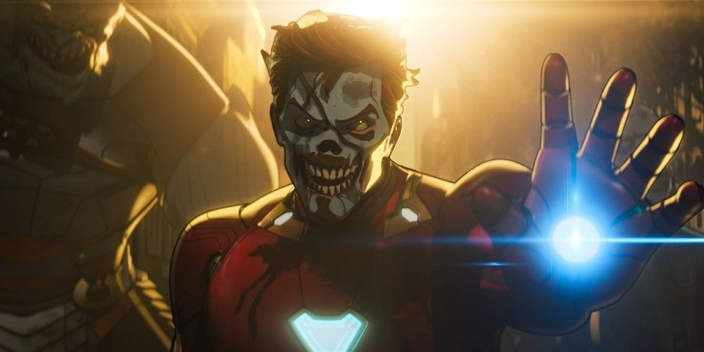 zombie iron man gets ready to blast in what if