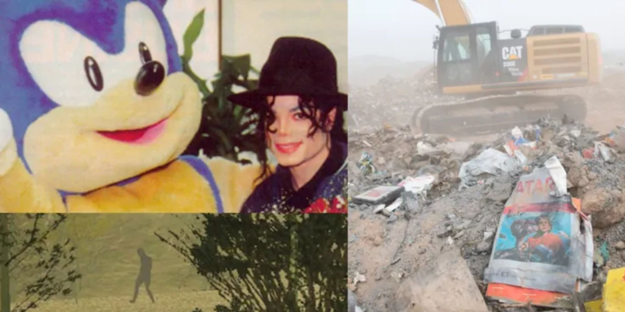 Michael Jackson with a Sonic mascot, Big foot in San Andreas