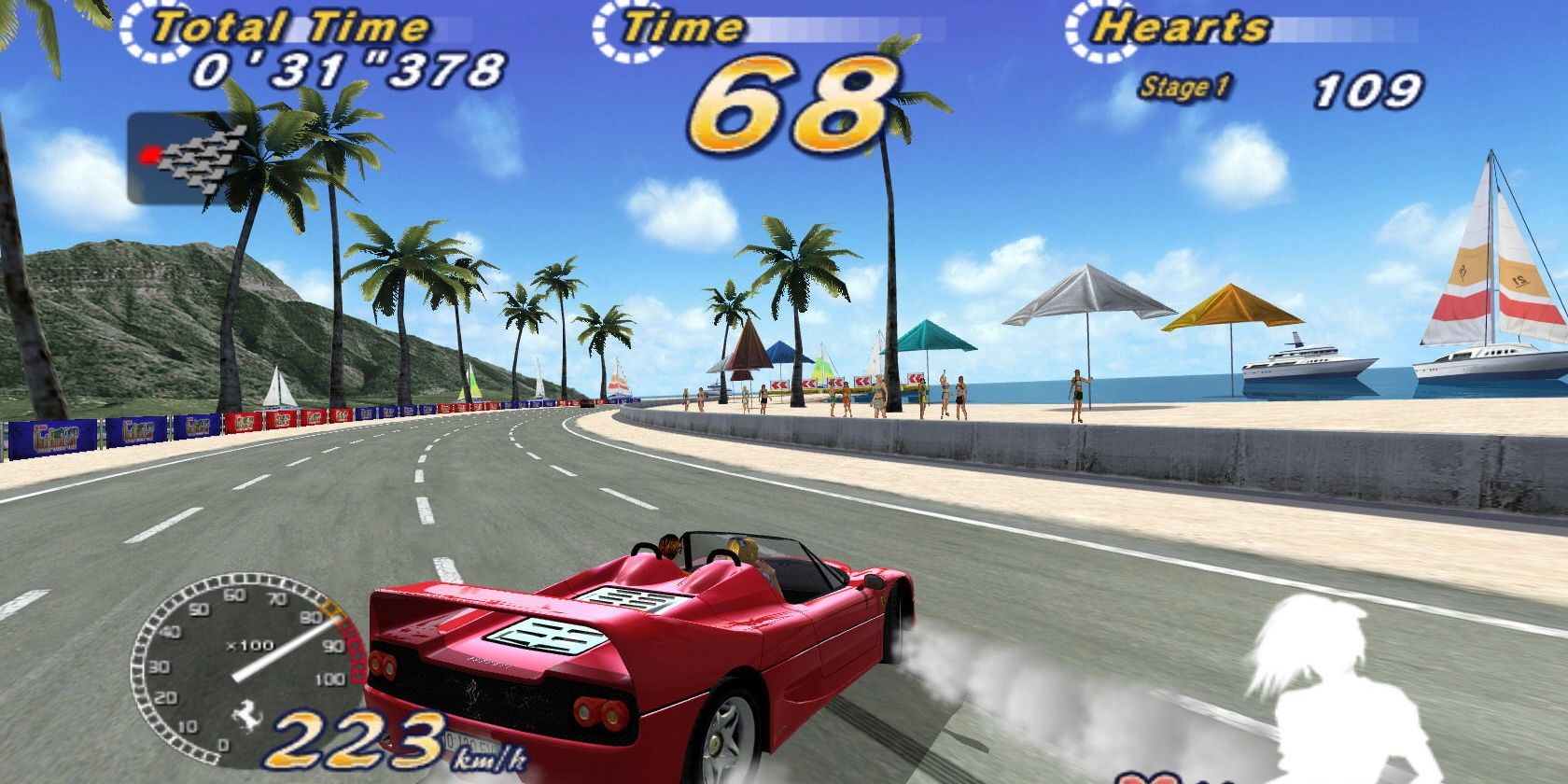 Outrun 2006 Coast 2 Coast PS2 Gameplay Ferrari Beach Racing Sunny Sunny PlayStation 2