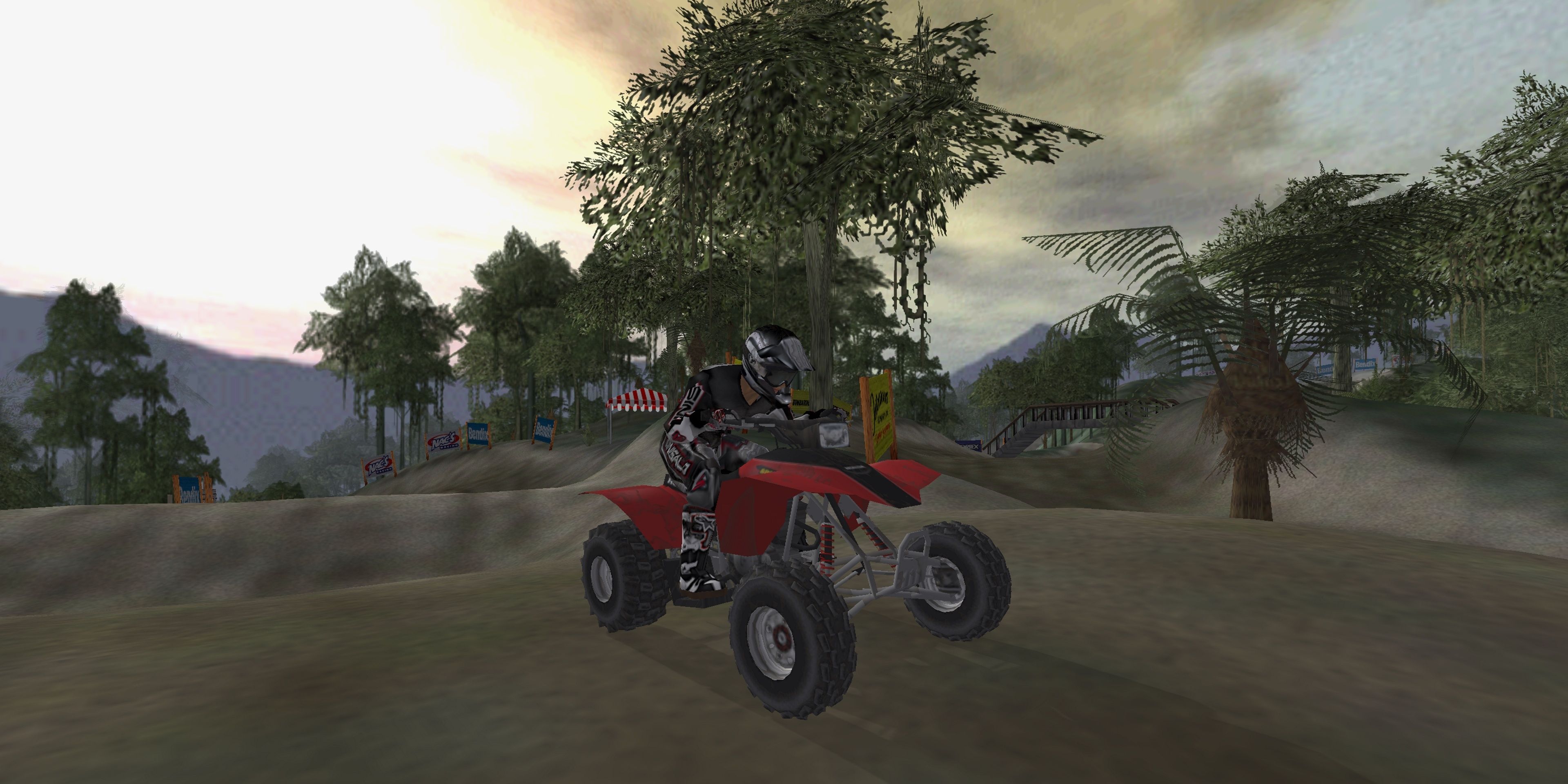ATV Offroad Fury 2 PS2 Playstation 2 Game Racing red at sunset 