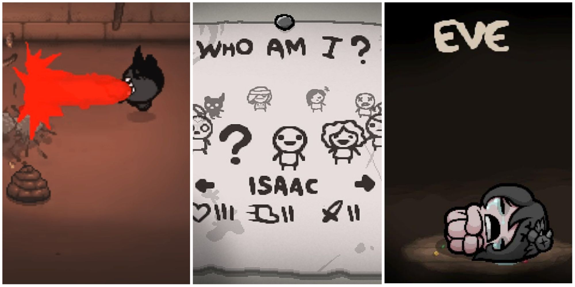 binding of isaac best character collage
