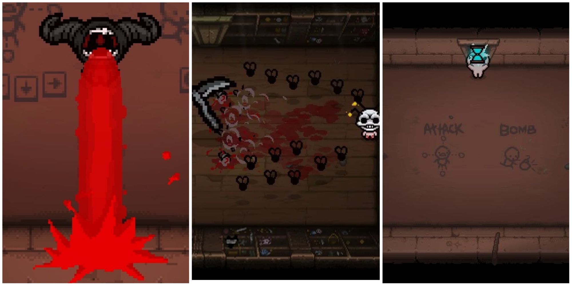 binding of isaac best items collage