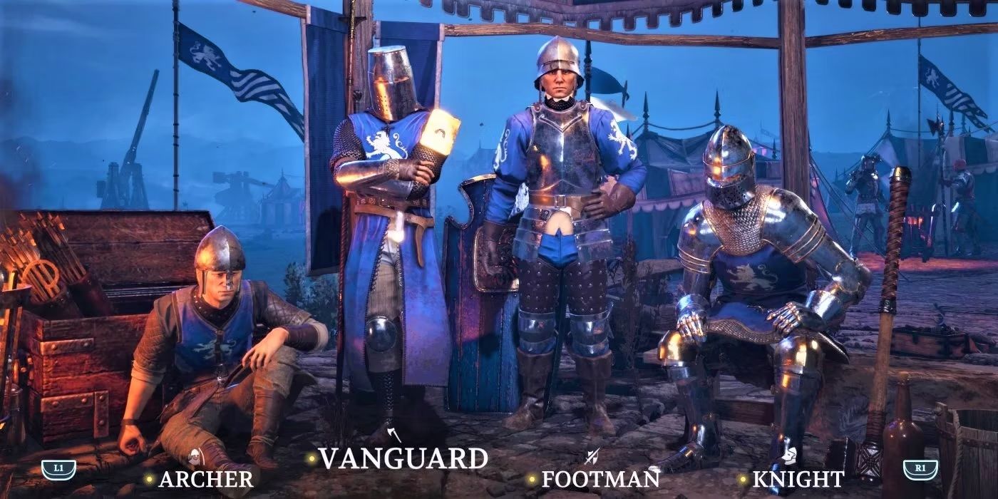 Chivalry 2 classes archer vanguard footman knight screen