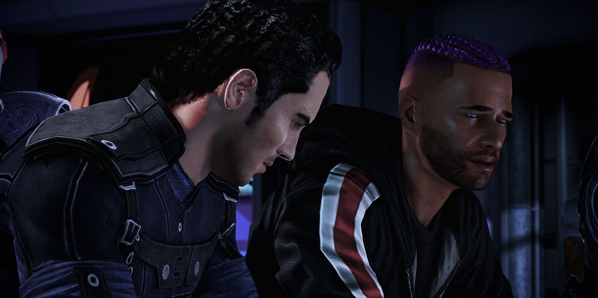 Commander Shepard and Kaidan Alenko have a conversation about love in Mass Effect Legendary Edition