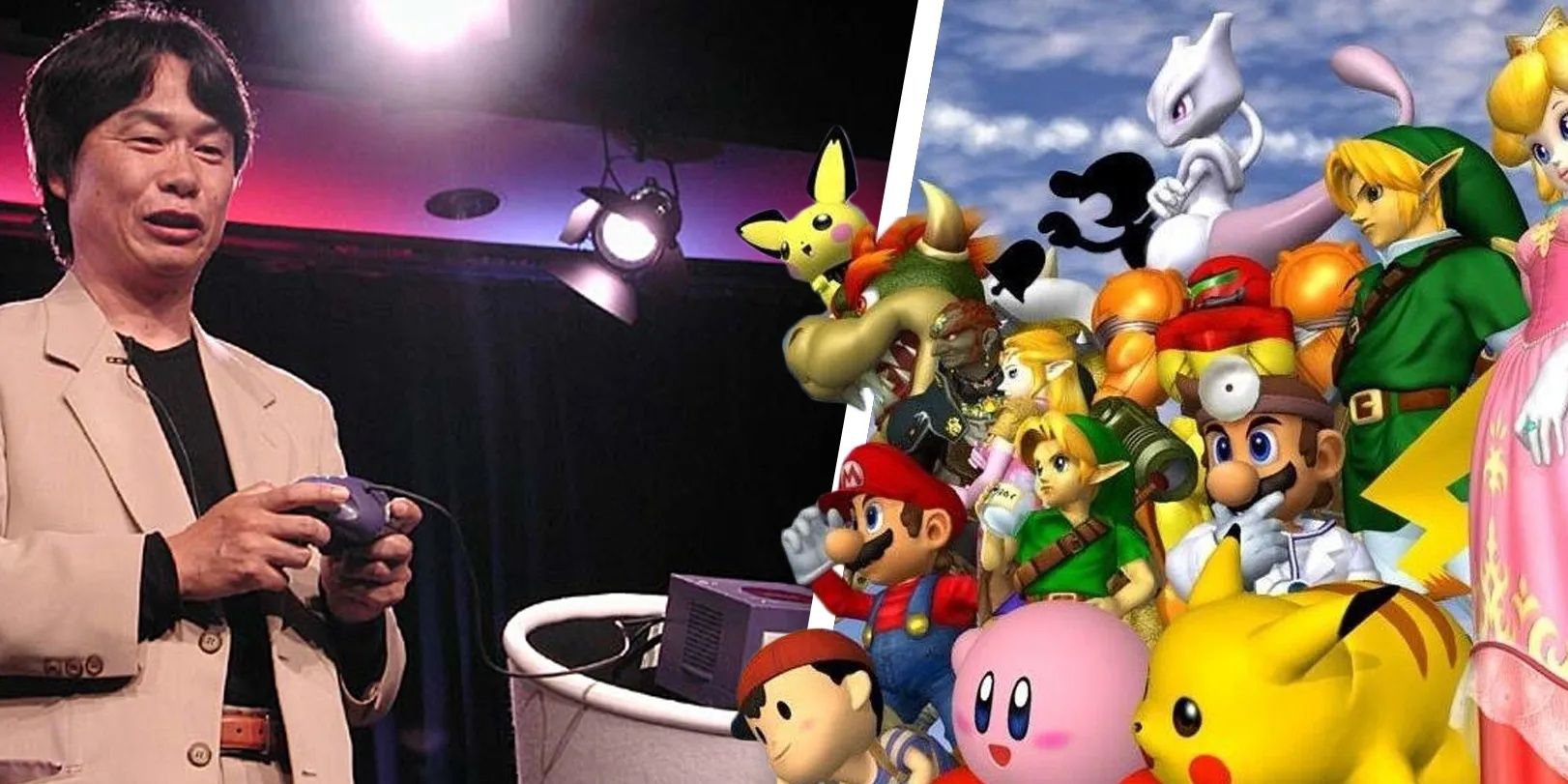 E3 2001 Nintendo Super Smash Brothers and Shigeru Miyamoto
