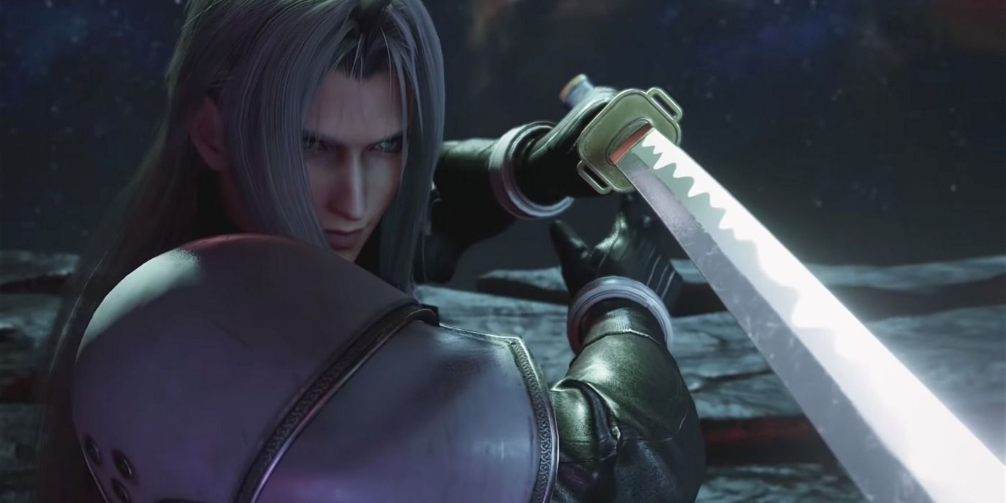 Final Fantasy 7 VII Remake Sephiroth holding the Masamune