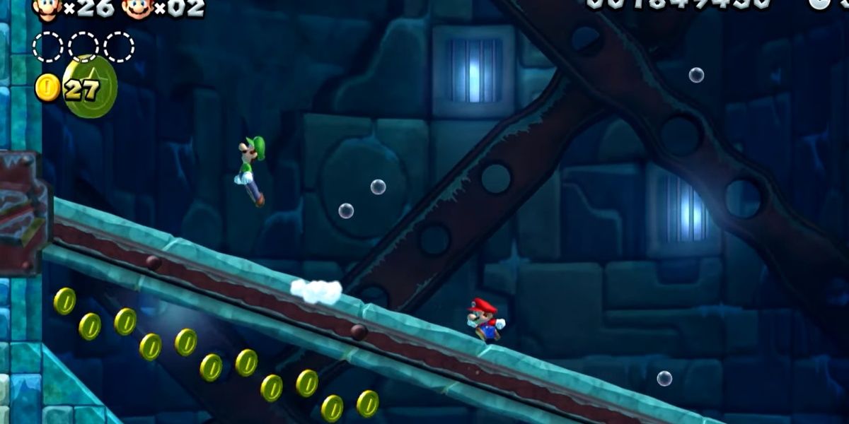 Frosted Glacier Freezing Rain Tower Star Coins New Super Mario Bros. U Deluxe: All Frosted Glacier Star Coins